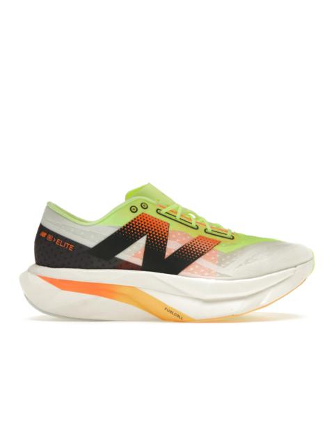 New Balance FuelCell SuperComp Elite v4 White Bleached Lime Glo Hot Mango