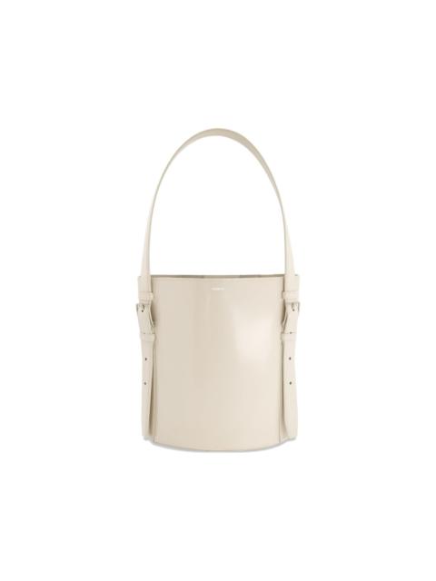 cylindrical ergonomic bucket bag