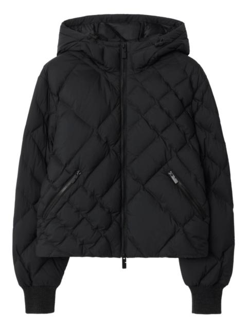 Delley Check-stitch puffer jacket