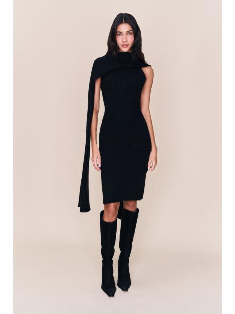 HOODED KNIT DRESS