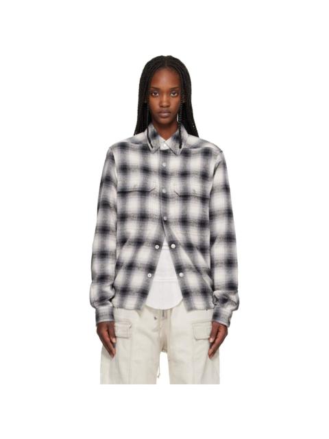 Gray Temple Cropped Outershirt