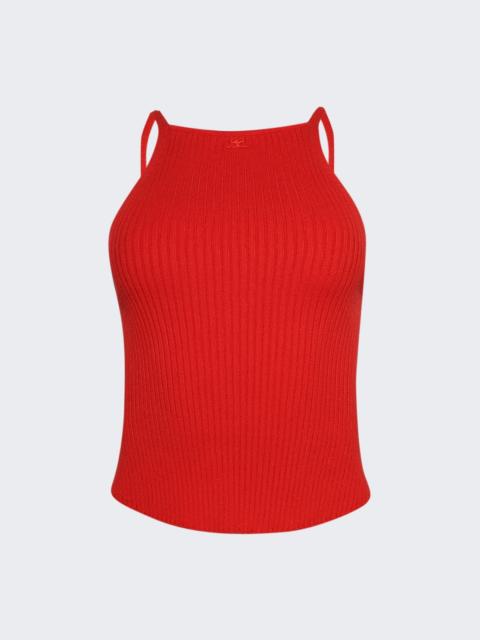 Circle Rib Knit Top Poppy