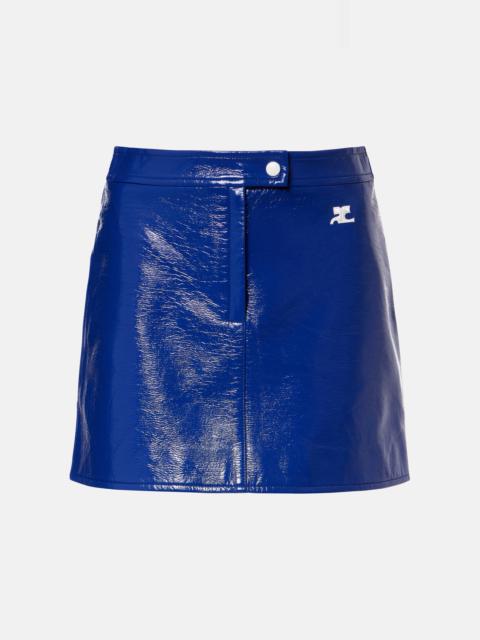 Reedition vinyl miniskirt