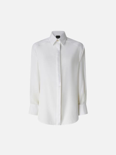 POPLIN AND CREPE SHIRT