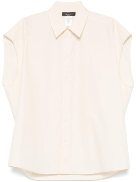 poplin sleeveless shirt