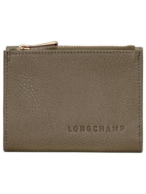 Le Foulonné Compact wallet Caper - Leather