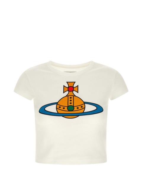 Oversized Orb Peru print crew neck T-shirt