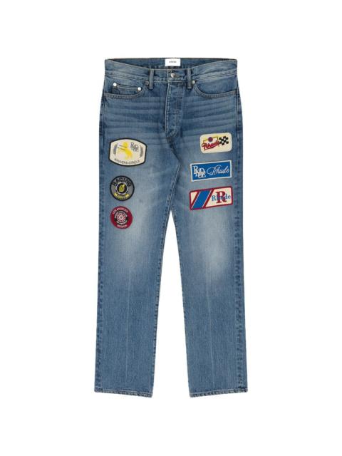 logo-patch jeans