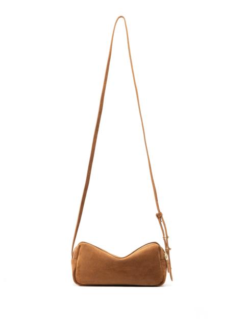 Mini Trousse Suede Cognac