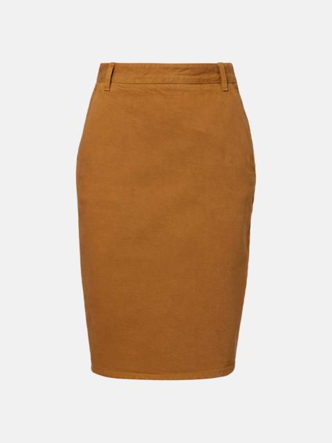 Cotton pencil skirt