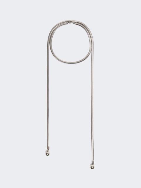 Sphere-detail metal necklace - palladium