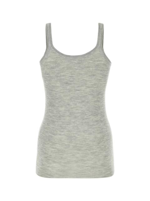 Melange Grey Wool Tank Top