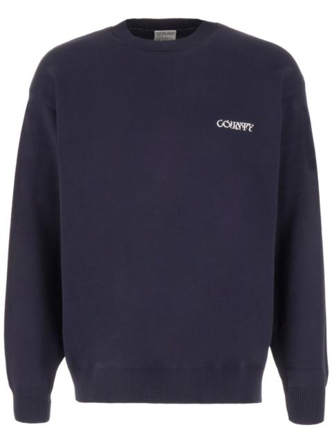 logo-embroidered sweatshirt