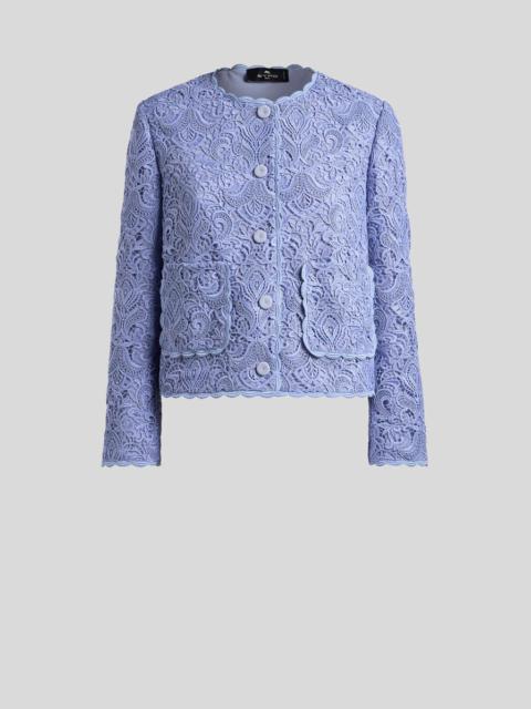 FLORAL MACRAMÉ JACKET