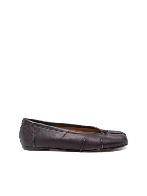 leather ballet flats