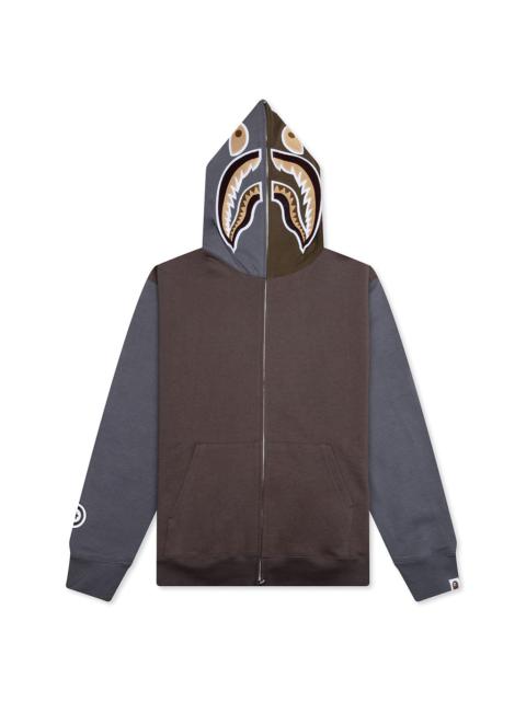 SHARK FULL ZIP HOODIE #2 - BEIGE