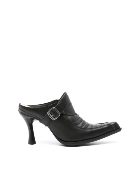 x New Rock Moto leather mules