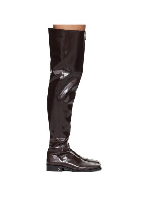 Brown Adem Overknee Boots