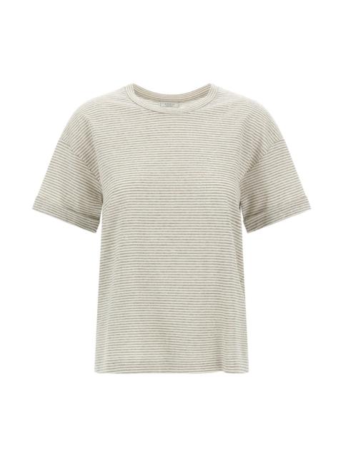 Lamé stripes t-shirt
