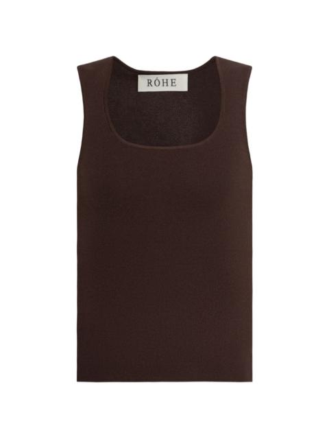 Braun square-neck top