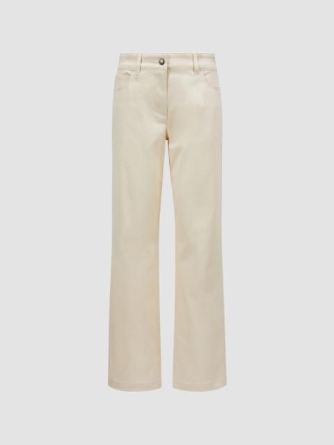 Cotton Gabardine Straight Leg Pants