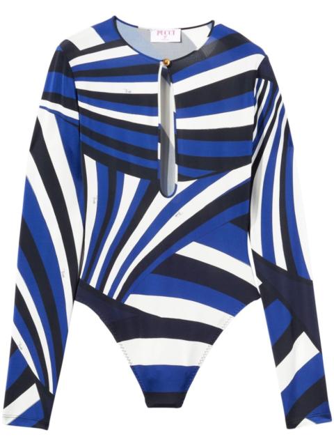 Iride-print bodysuit