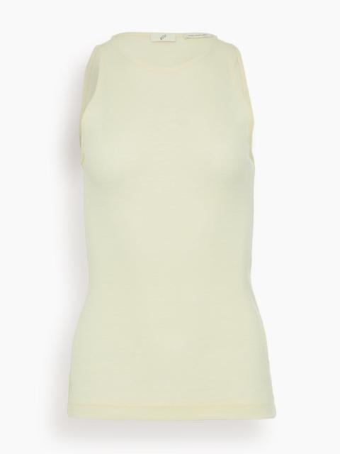 Fine Wool Tank Top in Cream