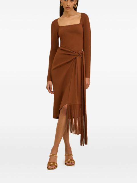 Lera fringed midi dress