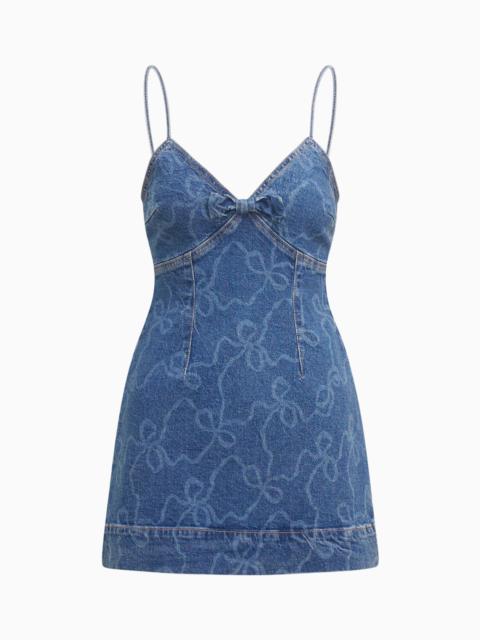 Solina Denim Bow Mini Dress