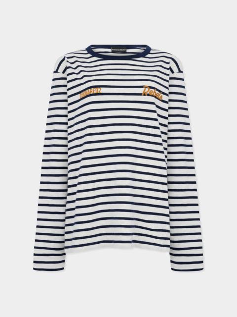 STRIPED BREEZY FIT T-SHIRT
