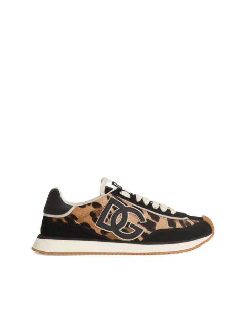 leopard-print sneakers