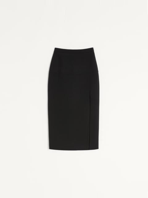 WOOL CREPE MIDI SKIRT