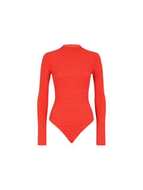 Fendi x SKIMS Mock Neck Long Sleeve Bodysuit Georgia