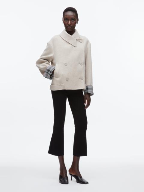 Double Face Cropped Peacoat