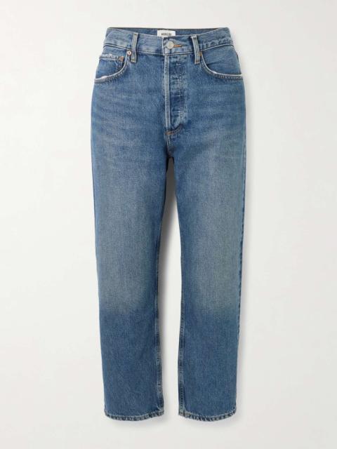 '90s Crop mid-rise straight-leg jeans Mid denim