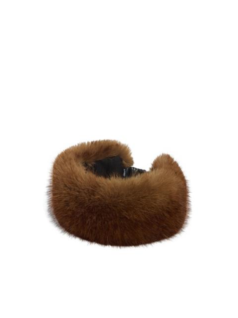 Eleni faux-fur headband