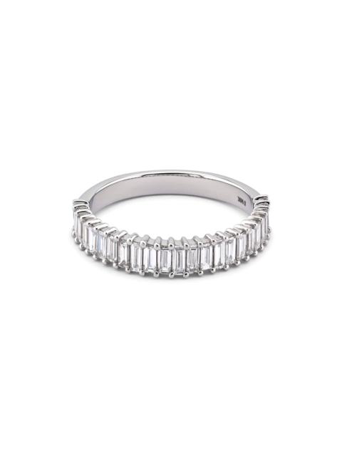 LAB-Created Diamond Up and Down Baguette Ring