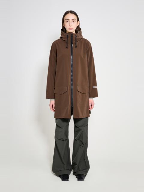 Mosebacke Patch Raincoat Dark Brown