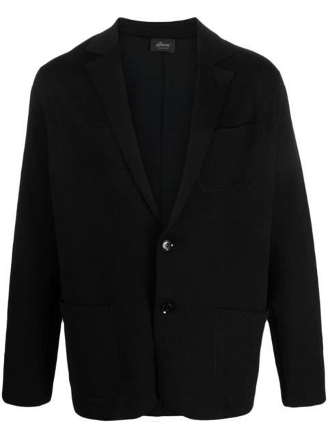 single-breasted jersey blazer