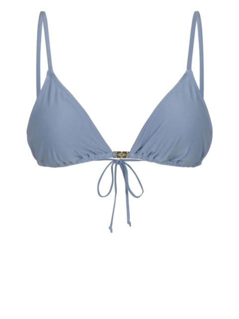 logo-plaque bikini top