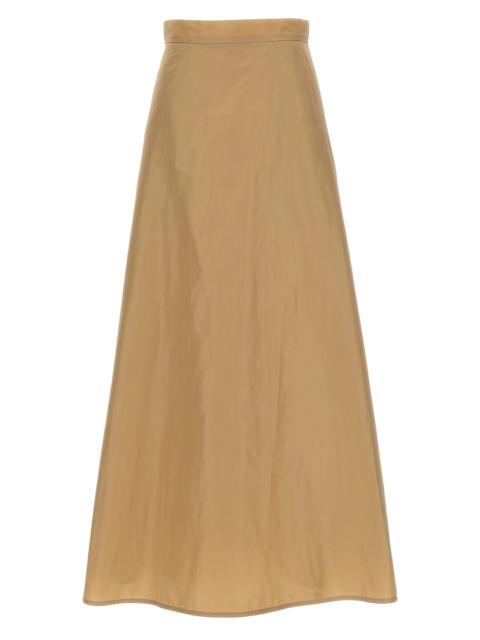 Long flared skirt