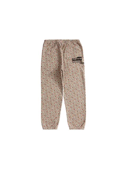 Supreme JUNYA WATANABE CDG MAN Sweatpant Pink Flowers