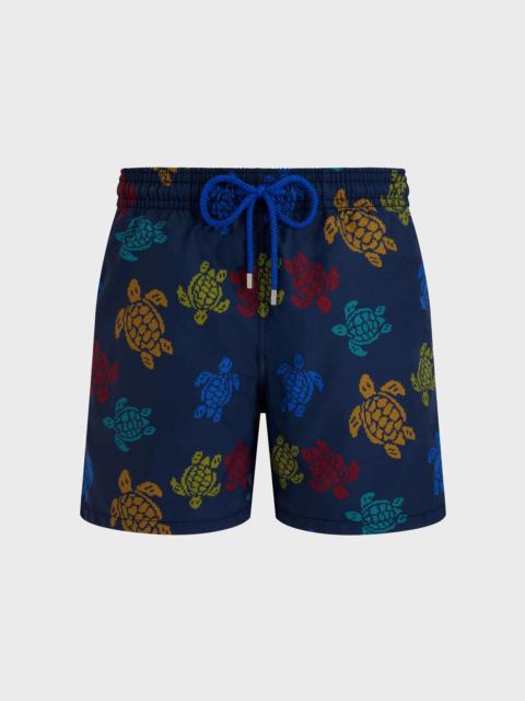 Men Swim Trunks Ronde des Tortues Tricot - Vilebrequin x Falke
