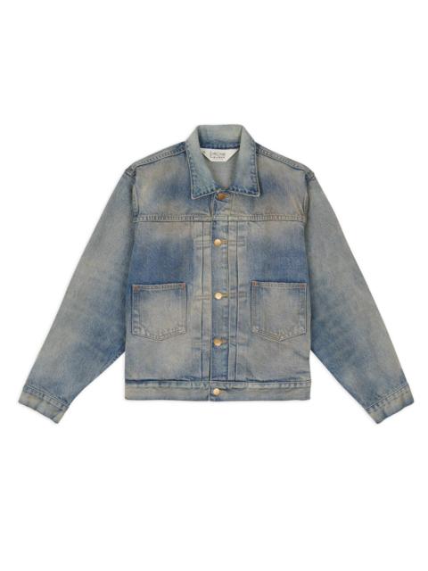 14.75oz Denim Trucker Jacket - Washed Indigo
