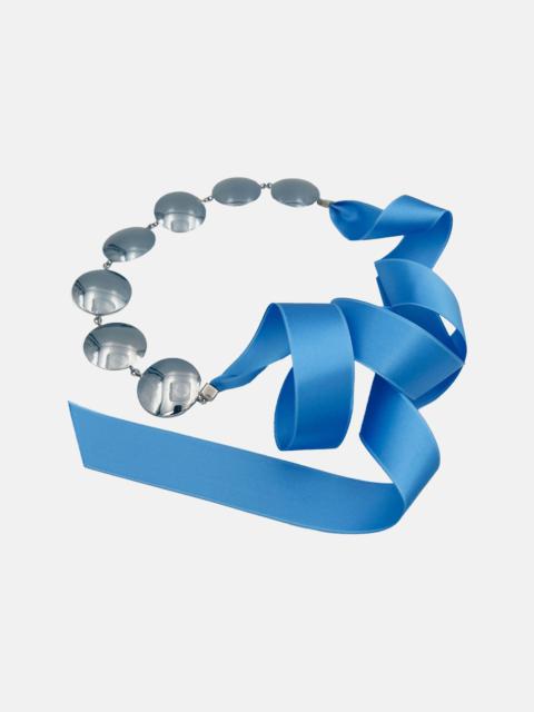 NUCLEAR BOW NECKLACE BABY BLUE