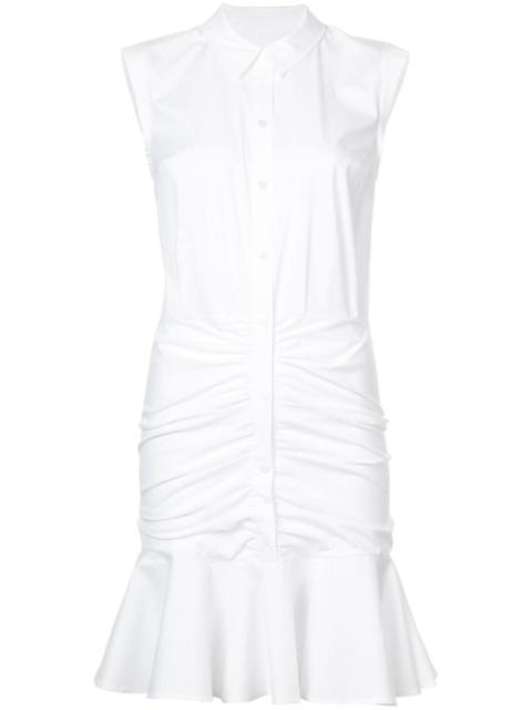 frill-trim shirt dress