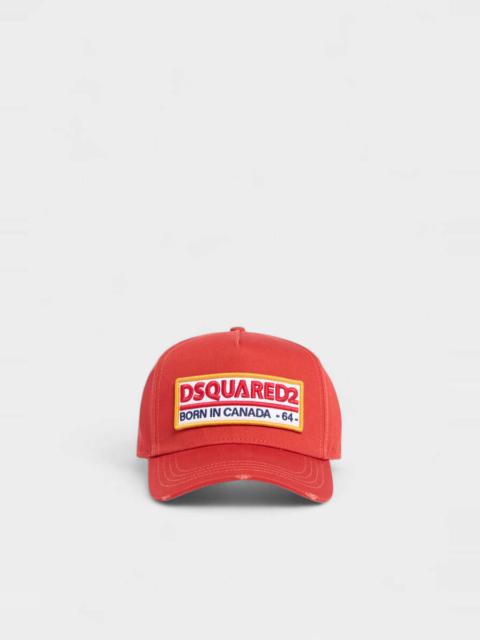 DSQUARED2 LOGO PATCH BASEBALL CAP