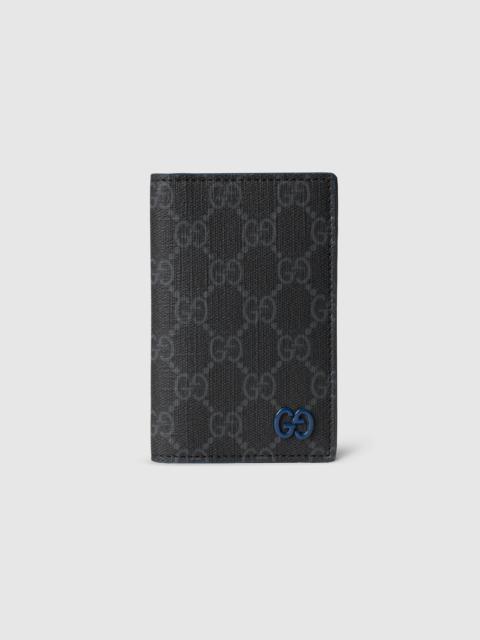 Blue interior GG long card case