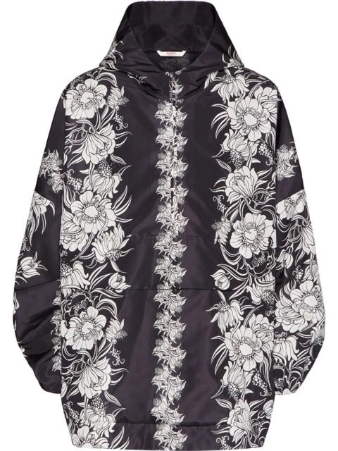 graphic-print hooded jacket