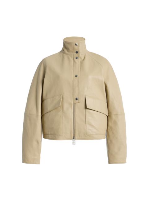 Suzanne Leather Jacket neutral